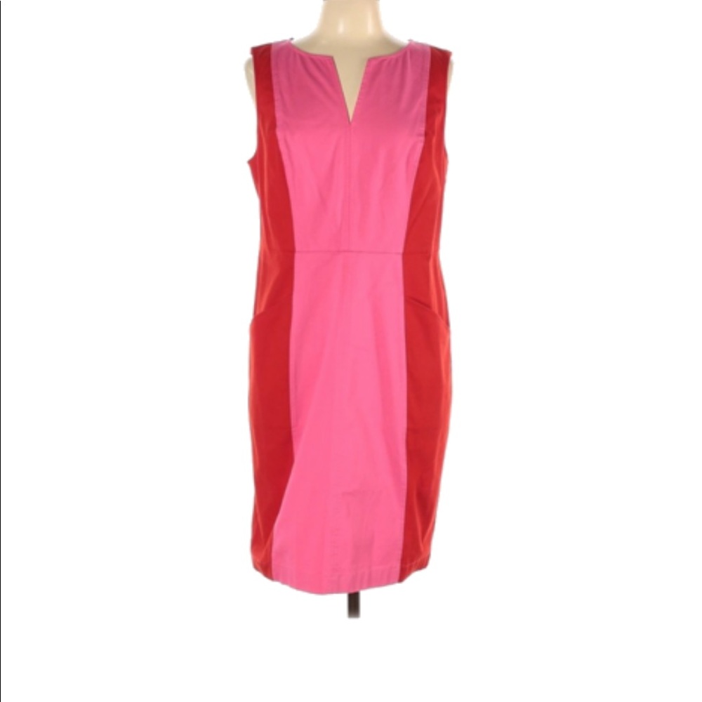 NWT Boden shift dress. Hot pink and red. US 10